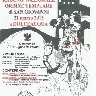 Dolceacqua: sabato raduno nazionale dell'ordine templare di San Giovanni