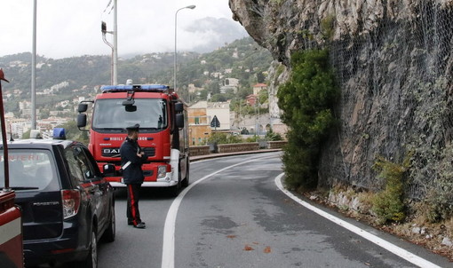 Ventimiglia: rimane per ora chiusa l'Aurelia all'altezza di Grimaldi vicino a Ponte San Luigi