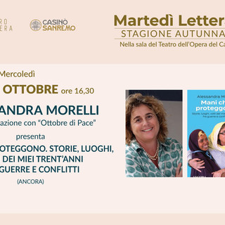 Sanremo: i rifugiati e l'azione dell'UNHCR, Alessandra Morelli presenta "Mani che proteggono"