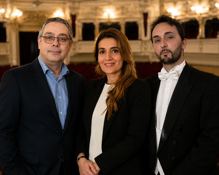 Il Soprano Melissa Briozzo, il Basso Dario Amoroso e l’organista Andrea Verrando Il Soprano Melissa Briozzo, il Basso Dario Amoroso e l’organista Andrea Verrando