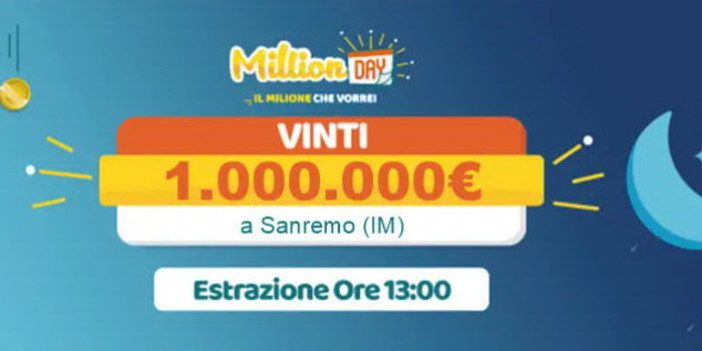 Sanremo ha un nuovo milionario: grazie all'estrazione di domenica scorsa vinto un milione di euro
