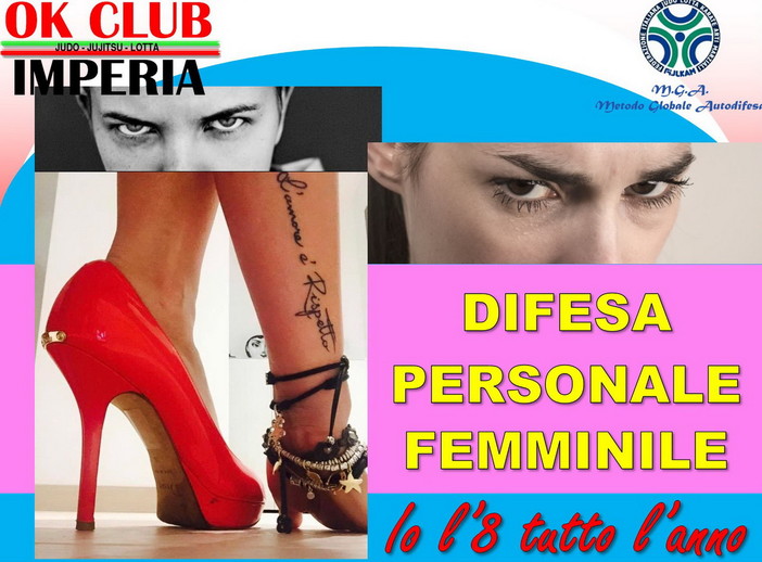 Imperia: a marzo al via corso di difesa personale femminile a cura dell’Ok Club Imperia: a marzo al via corso di difesa personale femminile a cura dell’Ok Club