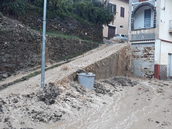 Pigna: frana del 19 ottobre scorso, arrivano 300mila euro dalla Regione per la messa in sicurezza (Foto e Video)