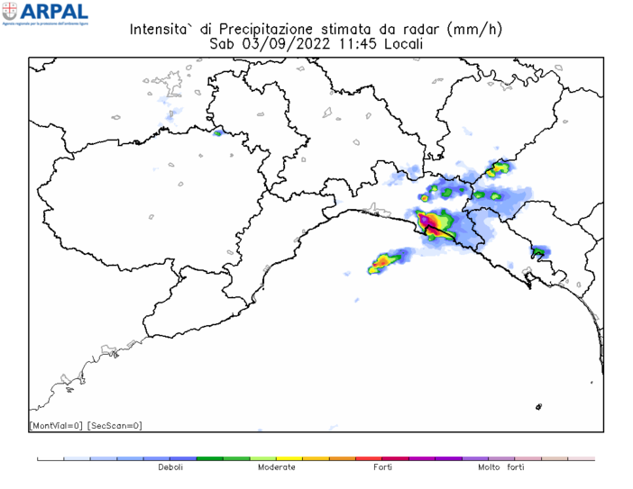 In provincia di Imperia, allerta meteo gialla per temporali prolungata fino alle 20 In provincia di Imperia, allerta meteo gialla per temporali prolungata fino alle 20