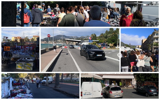 Ventimiglia: a parte il vento è un venerdì normale, nessun controllo al confine e tanti francesi in città (Foto e Video)
