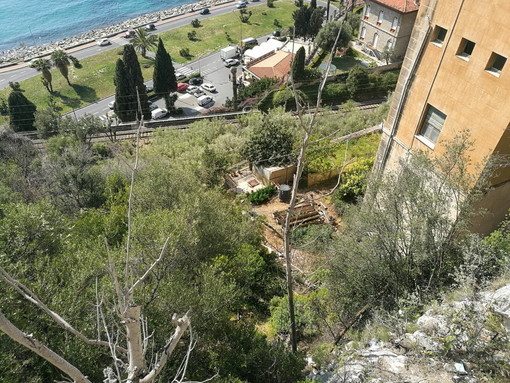 La zona dove è caduto il migrante