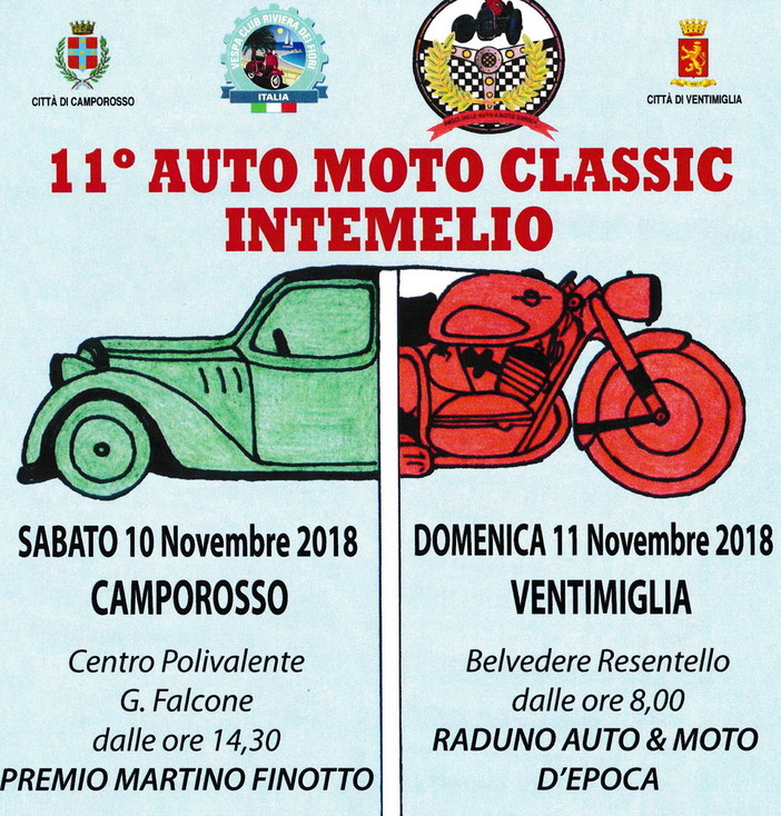 Camporosso: il 10 e 11 novembre prossimo la 5a edzione del premio 'Martino Finotto' Camporosso: il 10 e 11 novembre prossimo la 5a edzione del premio 'Martino Finotto'