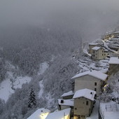Monesi e Piaggia imbiancate questa mattina