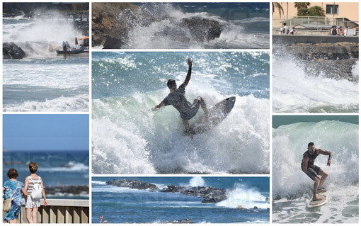 Forte mareggiata di Libeccio: surfisti in massa ai 'Tre Ponti' e nessun danno sulla costa e ai porti (Foto) Forte mareggiata di Libeccio: surfisti in massa ai 'Tre Ponti' e nessun danno sulla costa e ai porti (Foto)