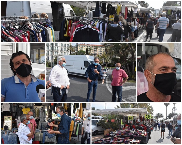 Sanremo: 'buona la prima' sul lungomare Calvino, il mercato ambulante riparte con il piede giusto (Foto e Video) Sanremo: 'buona la prima' sul lungomare Calvino, il mercato ambulante riparte con il piede giusto (Foto e Video)