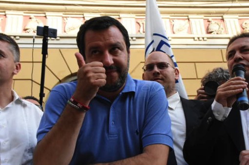 Matteo Salvini a Imperia