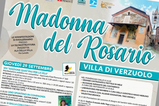 Dal cuneese: ritorna domenica prossima la Festa della Madonna del Rosario nel borgo antico di Verzuolo Dal cuneese: ritorna domenica prossima la Festa della Madonna del Rosario nel borgo antico di Verzuolo
