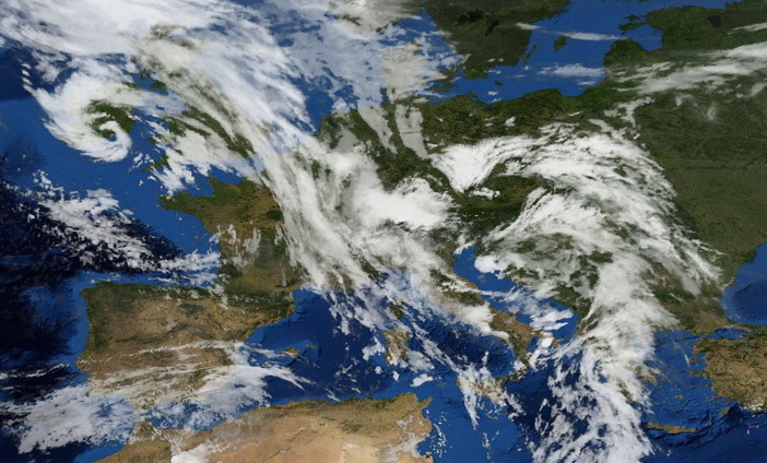 La foto del satellite di questa mattina alle 6 La foto del satellite di questa mattina alle 6