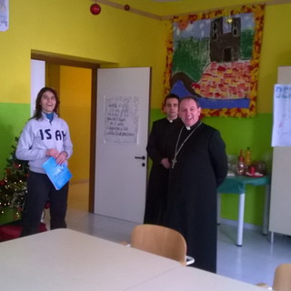 Ventimiglia: monsignor Antonio Suetta in visita al centro di riabilitazione ISAH
