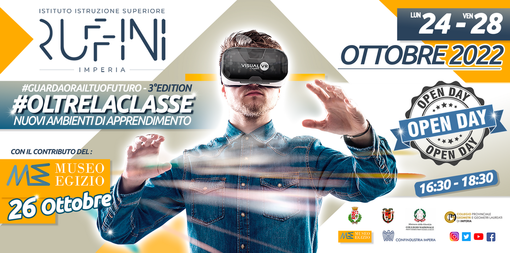 Imperia: #guardaorailtuofuturo, convegno-evento per presentare la rinnovata offerta formativa dell’Istituto Ruffini Imperia: #guardaorailtuofuturo, convegno-evento per presentare la rinnovata offerta formativa dell’Istituto Ruffini