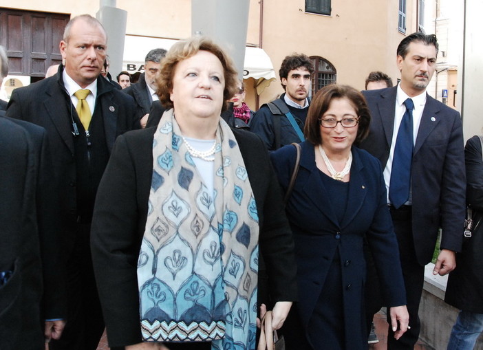 Imperia: arrivato il Ministro Cancellieri per l'incontro su economia e legalità di Confindustria