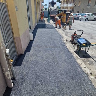 I lavori in via Vesco