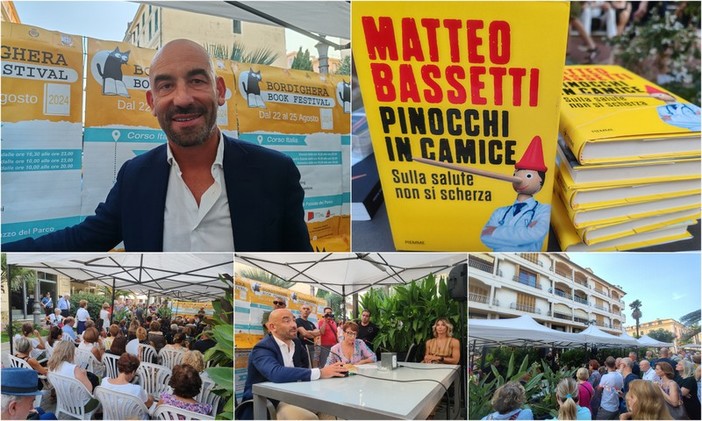 Matteo Bassetti al Bordighera Book Festival: "Un libro per smascherare i 'pinocchi', sulla salute non si scherza" (Foto e video) Matteo Bassetti al Bordighera Book Festival: "Un libro per smascherare i 'pinocchi', sulla salute non si scherza" (Foto e video)