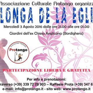 Bordighera: il 3 agosto nei giardini dell'ex Anglicana appuntamento con tango argentino