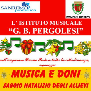 Sanremo: domani appuntamento con 'Musica e Doni' a cura dell'Istituto Musicale 'Pergolesi'