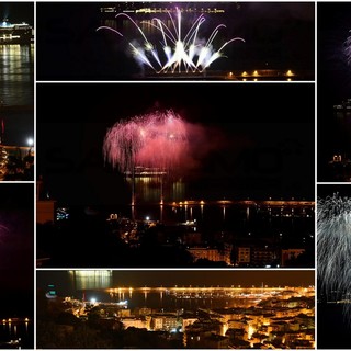 Sanremo: la 'Msc Poesia' dei 1.500 ingegneri transita davanti alla città per la magia dei fuochi d'artificio (Foto) Sanremo: la 'Msc Poesia' dei 1.500 ingegneri transita davanti alla città per la magia dei fuochi d'artificio (Foto)