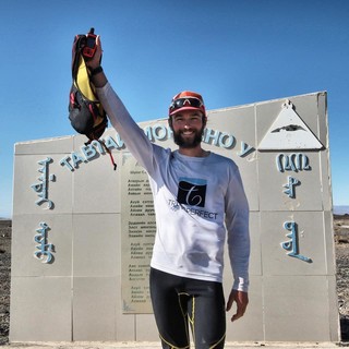 Michele Graglia al traguardo