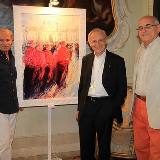 Cervo: venerdì scorso a Palazzo Viale l'inaugurazione della mostra del pittore sanremese Mario Borella