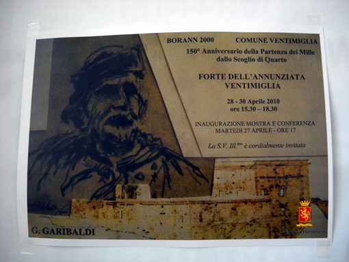 Ventimiglia: inaugurata ieri la mostra del 150� dei Mille
