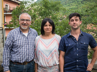 Antonio Mario Becciu, Ornella Allaria e Matteo Capriolo