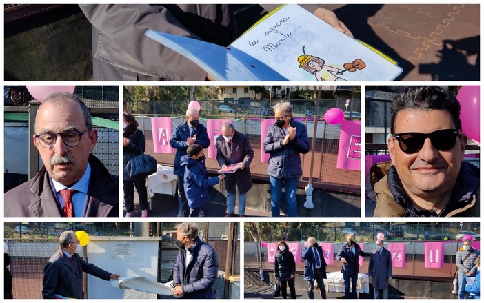 Sanremo: con la donazione della famiglia Abate, inaugurata la nuova area giochi alla scuola 'Rodari' (Foto e Video) Sanremo: con la donazione della famiglia Abate, inaugurata la nuova area giochi alla scuola 'Rodari' (Foto e Video)