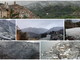 L'entroterra di Sanremo imbiancato e, sotto, la neve a Triora, Ceriana, San Romolo, Colle Melosa e Bajardo