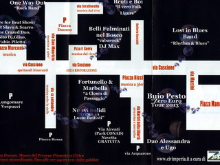 La 'piantina' della manifestazione La 'piantina' della manifestazione