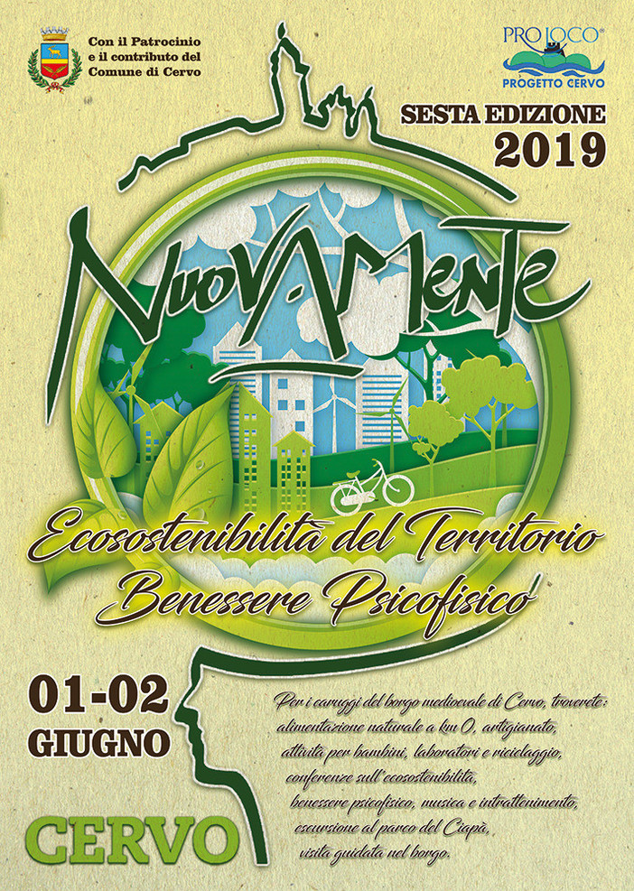 A Cervo torna “NuovaMente”, il festival dedicato all’eco-sostenibilità e al benessere psicofisico