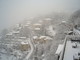 Triora: la foto della forte nevicata in atto in Valle Argentina