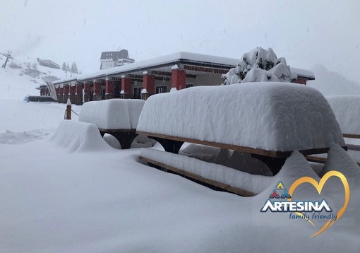 Oltre 50 cm di neve fresca ad Artesina: si preannuncia un weekend speciale e tutto 'bianco'