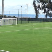 Il nuovo campo da calcio in sintetico di Pian di Poma