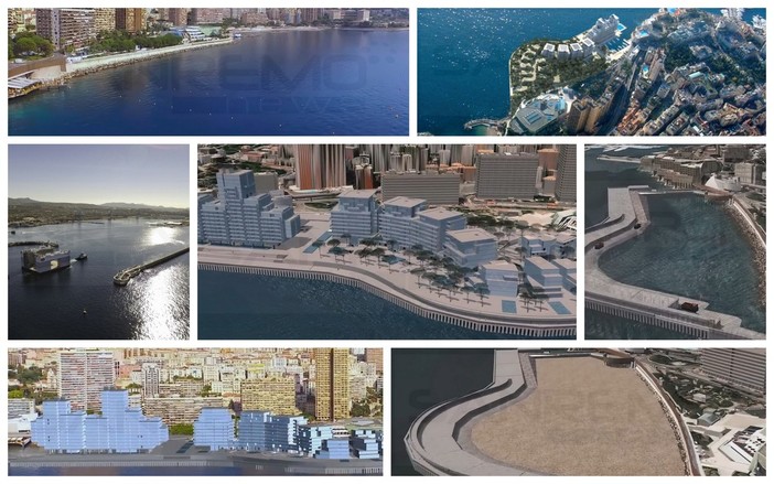 Montecarlo: un altro video per raccontare il lavoro per il nuovo quartiere del Principato 'rubato' al mare (Foto e Video)
