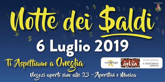 Imperia: sabato 6 luglio al via la “Notte dei saldi”, negozi aperti fino alle 23 e aperitivi e musica dal vivo nei bar aderenti