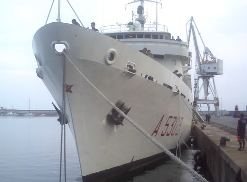 Imperia: è entrata nel porto di Oneglia la Nave Idrografica 'Amm. Magnaghi'