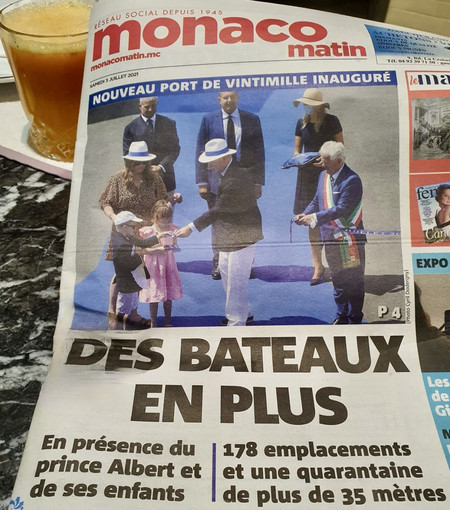 Le pagine di Nice Matin dedicate al nuovo porto di Ventimiglia