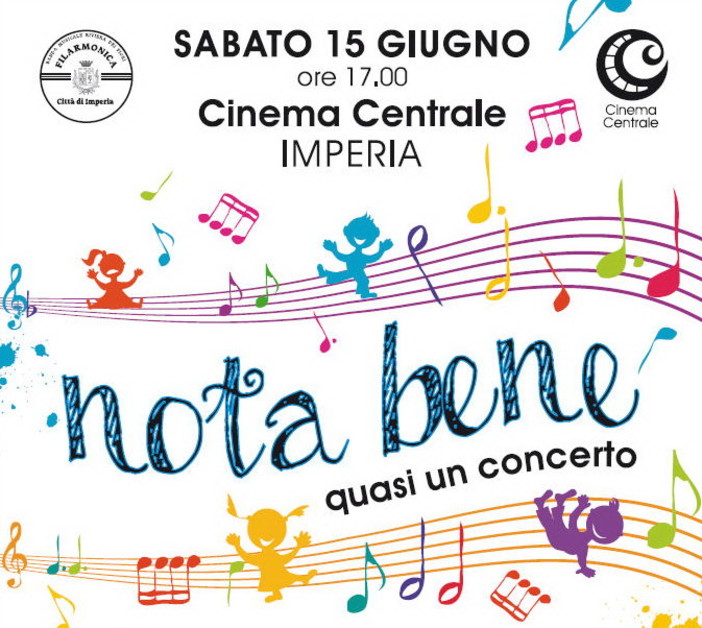 Imperia: sabato al Cinema Centrale pomeriggio con la Filarmonica ed ospiti di eccezione Imperia: sabato al Cinema Centrale pomeriggio con la Filarmonica ed ospiti di eccezione