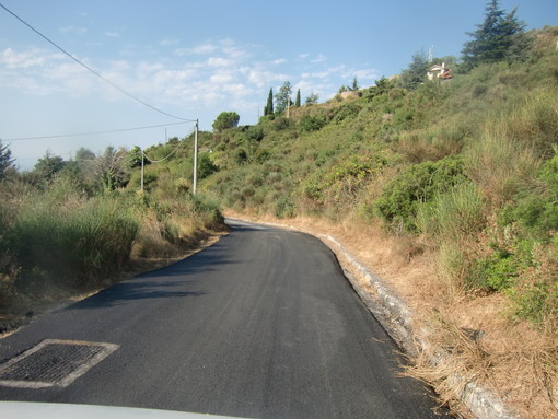 Il nuovo asfalto a San Bartolomeo