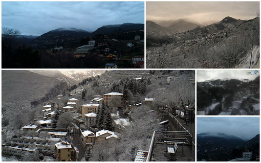 Le immagini della neve di questa mattina