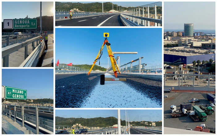 Un 'giro' sul nuovo ponte San Giorgio a Genova: ricordando le vittime lunedì l'inaugurazione (Foto e Video) Un 'giro' sul nuovo ponte San Giorgio a Genova: ricordando le vittime lunedì l'inaugurazione (Foto e Video)