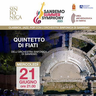 Ventimiglia: per la Festa della Musica concerto dei Fiati della Sinfonica di Sanremo all’Area Archeologica di Nervia Ventimiglia: per la Festa della Musica concerto dei Fiati della Sinfonica di Sanremo all’Area Archeologica di Nervia