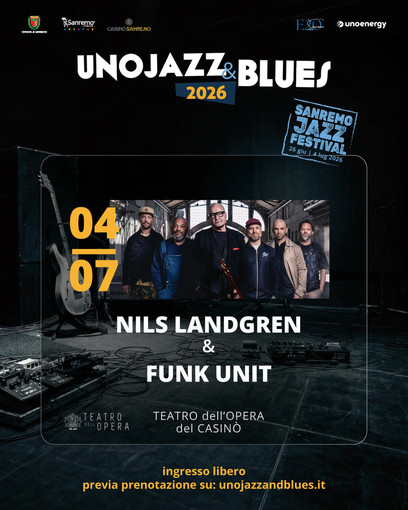 Sanremo, Nils Landgren Funk Unit sbarca a 'Unojazz&Blues' Sanremo, Nils Landgren Funk Unit sbarca a 'Unojazz&Blues'