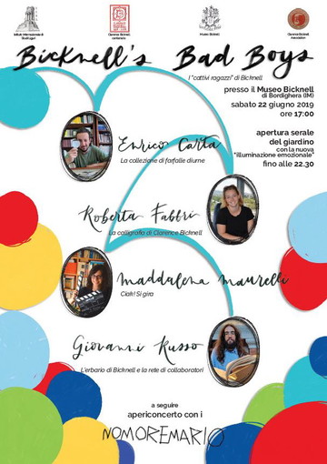 Bordighera: Il Museo Clarence Bicknell presenta i Bicknell’s Bad Boys Bordighera: Il Museo Clarence Bicknell presenta i Bicknell’s Bad Boys