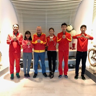 La Nazionale Cinese di marcia alla Marina di San Lorenzo per gli allenamenti sulla ciclabile