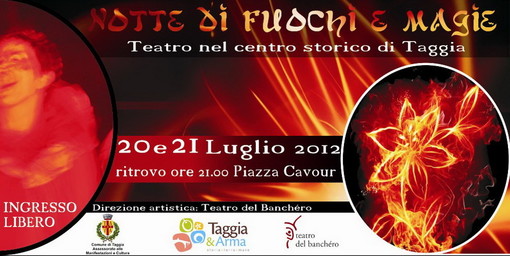 Taggia: stasera e domani, in piazza Cavour, il teatro itinerante 'Notte di Fuochi e Magìe'