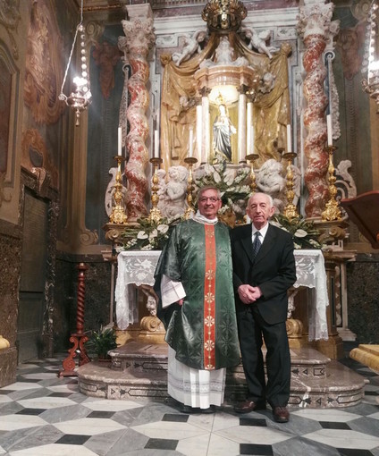 Taggia: la parrocchia della Madonna Miracolosa festeggia i 50 anni di vita consacrata del sacrestano Nino Bracco (foto) Taggia: la parrocchia della Madonna Miracolosa festeggia i 50 anni di vita consacrata del sacrestano Nino Bracco (foto)